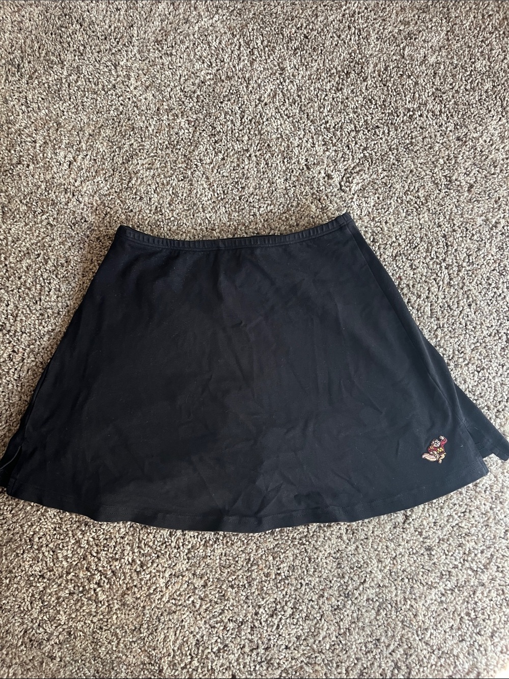 Black Minnesota Gopher Mini Skirt